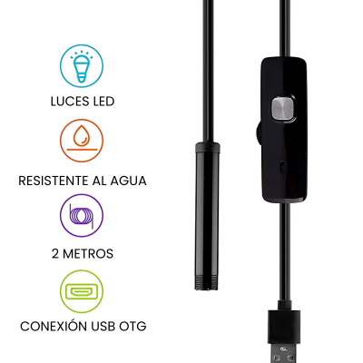 Camara Endoscopica para celular VisionTech | Inspecciona con Precisión Cualquier Rincón