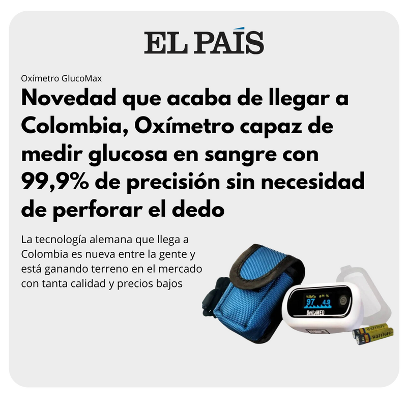 Oximetro Medidor Láser - GlucoMax™ [PRECISIÓN DEL 99,9%] - NOVEDAD EN COLOMBIA