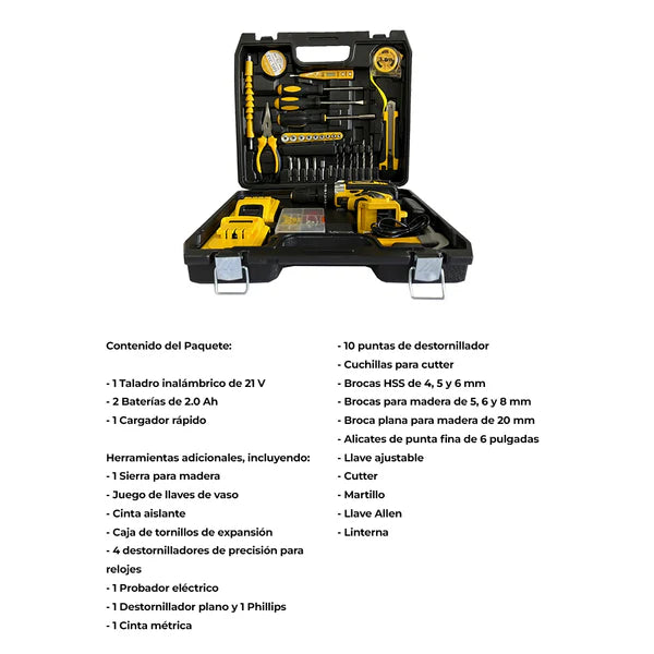 KIT DEWALT TALADRO + 2 BATERIAS - CONTRA ENTREGA ENVÍO GRATIS